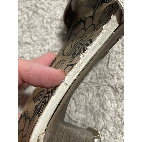 Fly London Sandals Ankle Strap Women's Size EU 41 US 10-10.5 White P141552015 - Picture 11 of 12